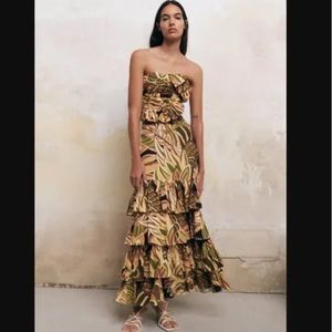 Zara Printed Maxi Skirt